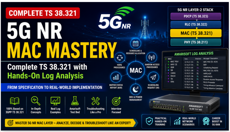 5G NR MAC Mastery – Complete TS 38.321 with Hands-On Log Analysis